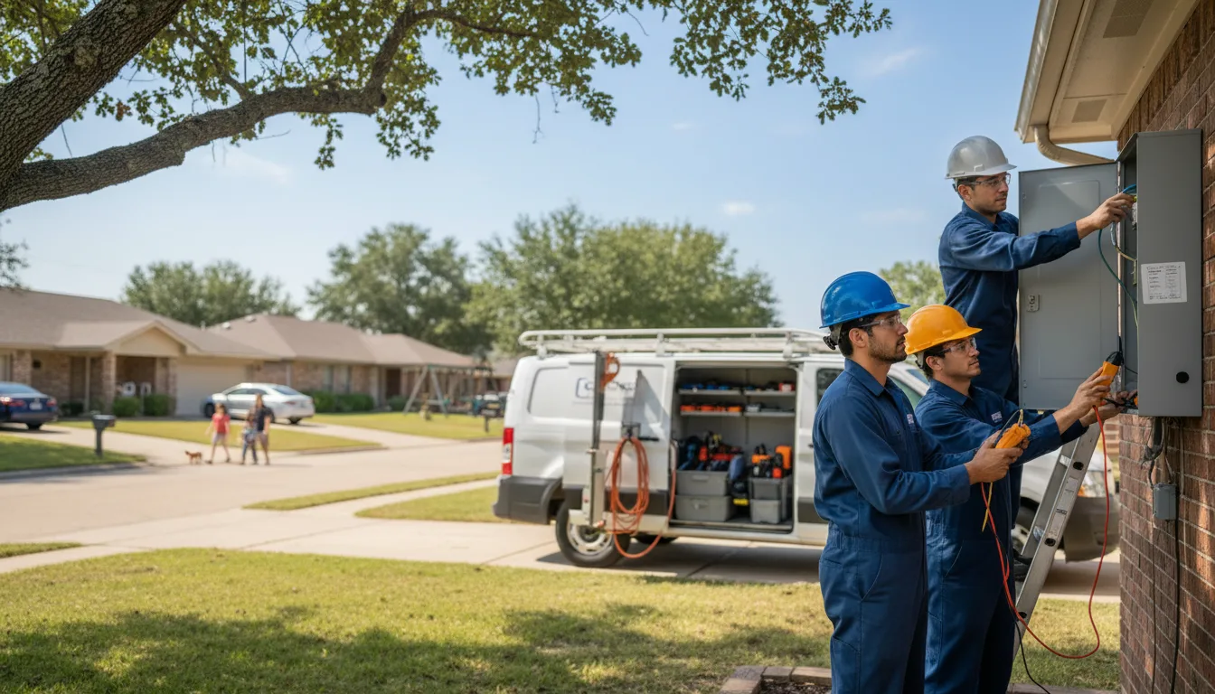 Certified electrician providing emergency electrical services in Iowa City, IA